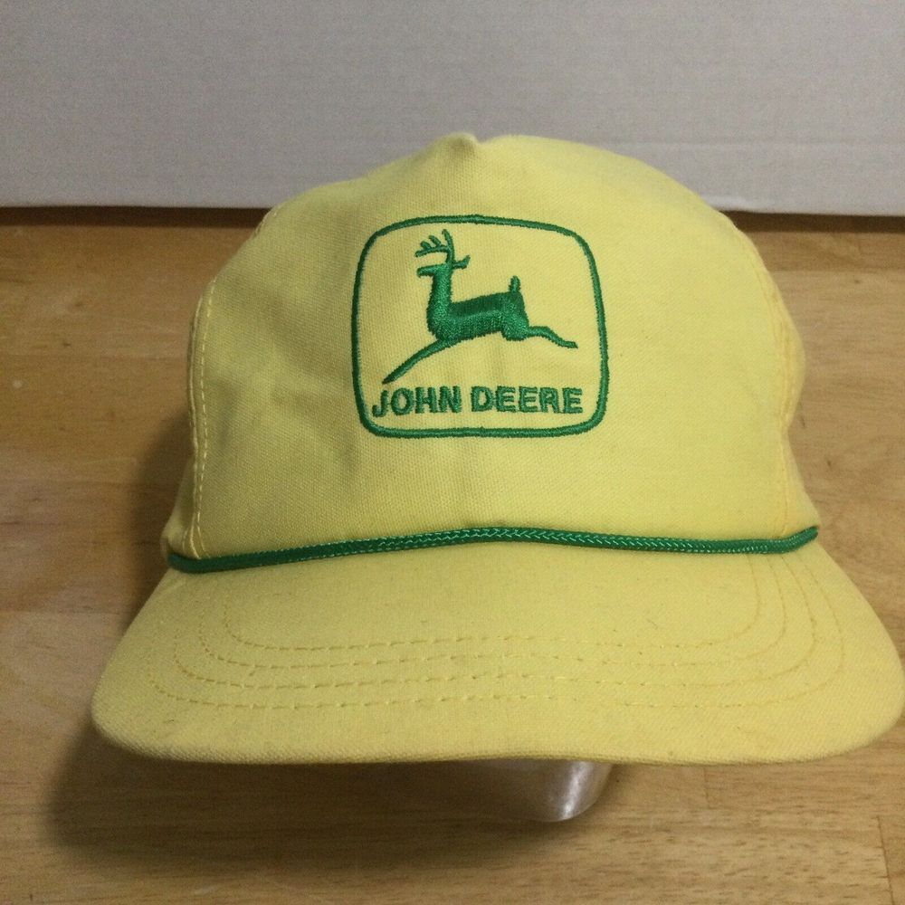 John Deere Yellow and Green Logo Cap
